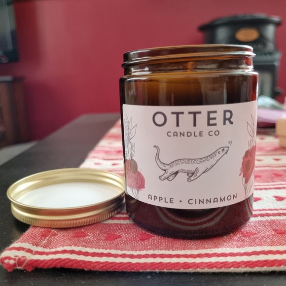 Otter candle co Other - Otter candle co apple and cinnamon jar candle